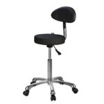 Luis+ stool with backrest in various colors