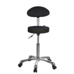 Luis+ stool with backrest in various colors