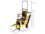 Chair stretcher with tracks
