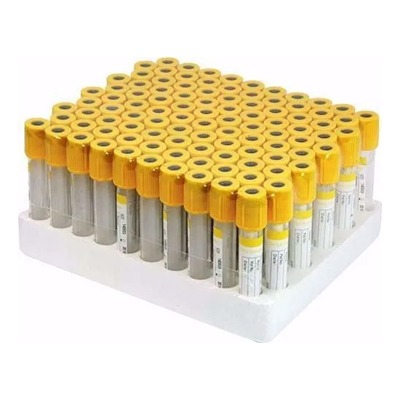 Φιαλίδια Vacutainer διαχωρισμού τζελ και ενεργοποιητές θρόμβων LABTUB κίτρινα 5ml -100τμχ