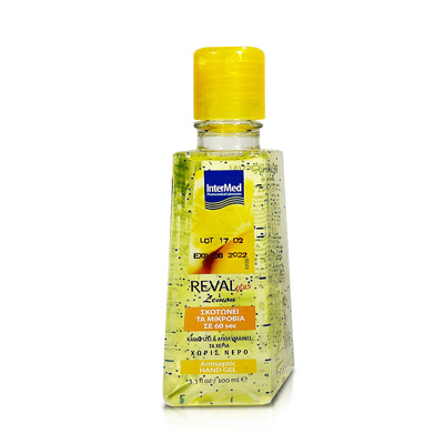 Αντισηπτικό χεριών Reval Plus Lemon 100ml