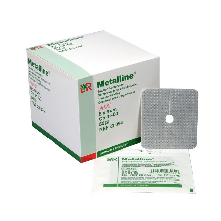 Γάζα τραχειοστομίας Metalline 8x9cm - δείγμα Γάζα τραχειοστομίας Metalline 8x9cm - δείγμα