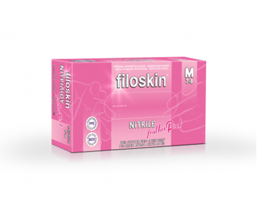 Γάντια νιτριλίου ροζ Filoskin 100τμχ