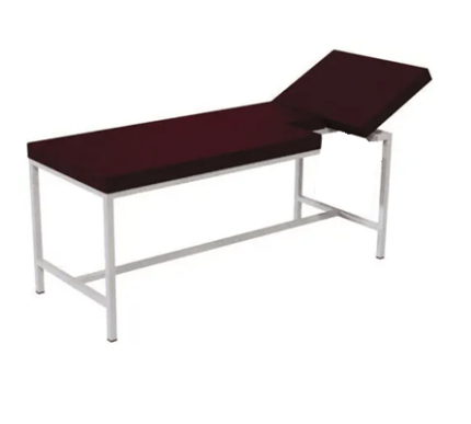 Examination bed with straight headrest - cardiology