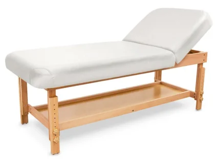Wooden examination bed