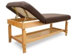 Wooden examination bed