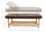 Wooden examination bed