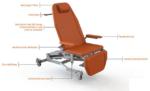 Ermis II electric blood collection chair - 4 motors
