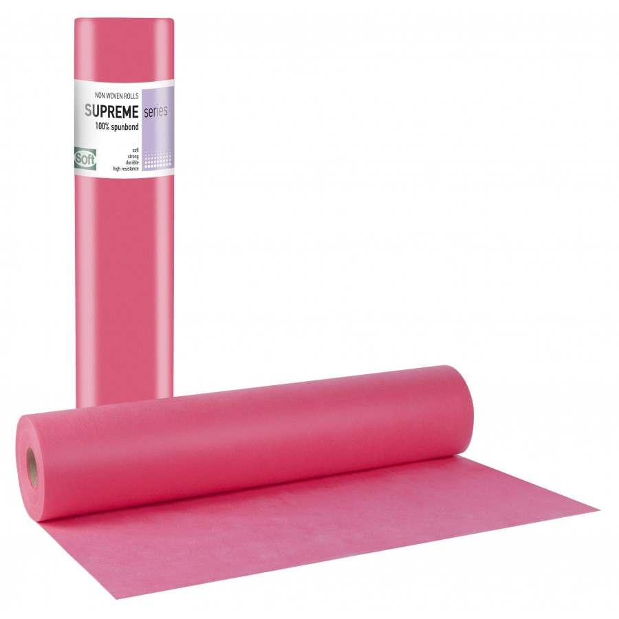 Ρολό εξεταστικού κρεβατιού ροζ non woven 60cm x 70m Ρολό εξεταστικού κρεβατιού ροζ non woven 60cm x 70m