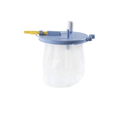 Suction bags with disposable lid for 1L container - Flovac