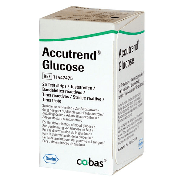 Ταινίες μέτρησης Accutrend Glucose - 25τμχ Ταινίες μέτρησης Accutrend Glucose - 25τμχ