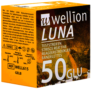 Ταινίες μέτρησης ζαχάρου Wellion Luna