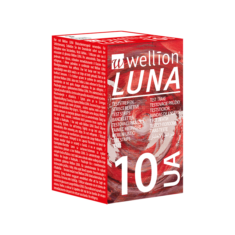Ταινίες ουρικού οξέως Wellion Luna UA - 10τμχ Ταινίες ουρικού οξέως Wellion Luna UA - 10τμχ