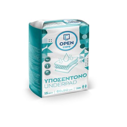 Υποσέντονα ακράτειας 60x90cm Open - 15τμχ