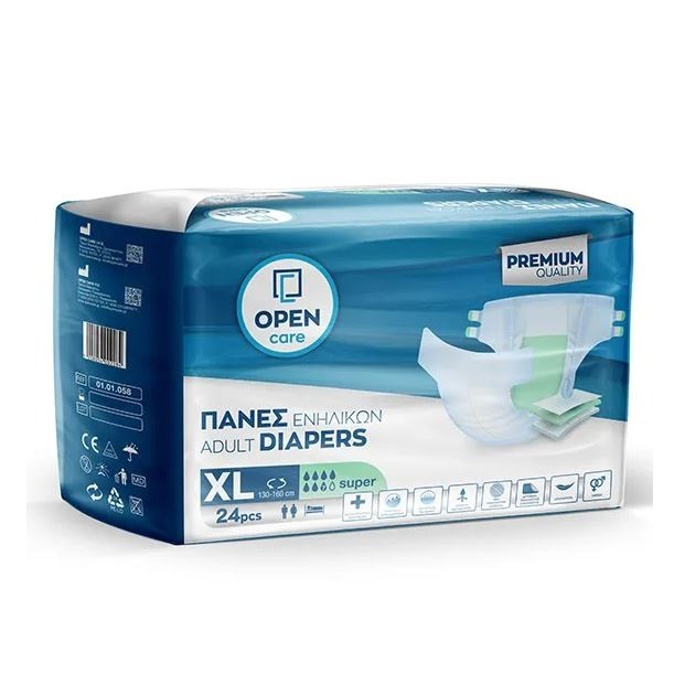 Open-Care-Πάνες-Ακράτειας-XLarge-24-Τεμάχια Open-Care-Πάνες-Ακράτειας-XLarge-24-Τεμάχια