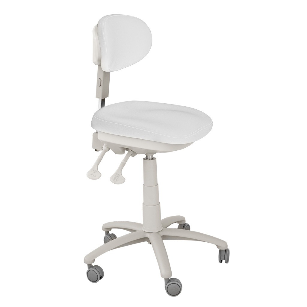 Stool with backrest Weelko - Sway White Stool with backrest Weelko - Sway White