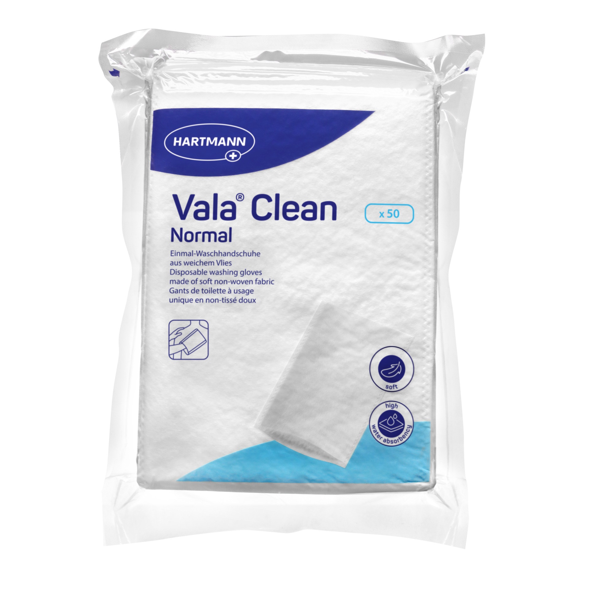 Γάντια καθαρισμού μιας χρήσης Normal Vala Clean - 50τμχ