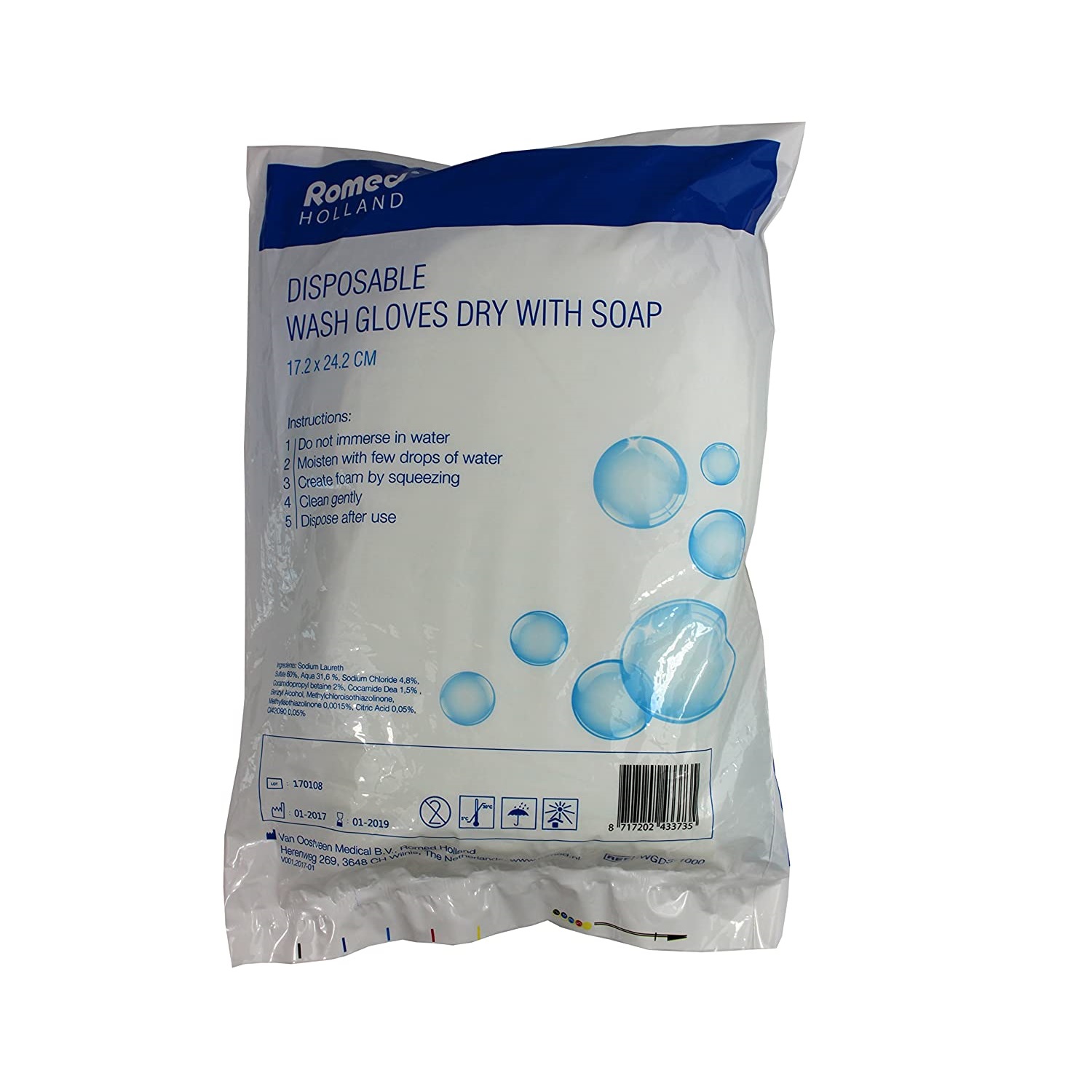 Romed soap cleaning gloves